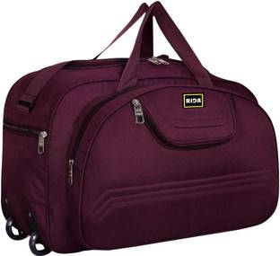 RIDA Travel Luggage Duffel Bag for Men and Women with Roller Wheels-55 LTR- Gala Purple