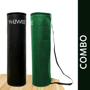Yogwise Premium Quality Fabric Yoga Mat Carry Bag With Durable Zip (Pack Of 2)