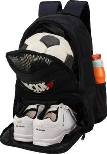 WHACKK Strike Black Soccer Football Basketball Volleyball Kitbag Backpack Soccer Bag