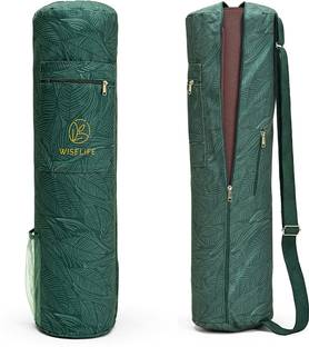 Wiselife Yoga Mat Bag For Men Women, Printed Mat Cover Bag, Multi Storage Pockets