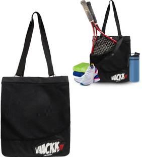 WHACKK Borg Black Tennis Badminton Squash Pickelball Shoulder Bag Purse Kitbag