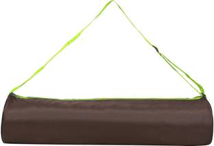 PANCHTATAVA Stylish Chocolate Brown-Neon_Green Yoga Mat Bag (COVER ONLY) For Men& Women