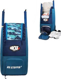 WHACKK Hammond Aqua Blue Adult Cricket Kit Bag Backpack Fits 18" Leg Pad & 2 bats