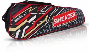 SHEADER MARS X 1 Badminton bag red full padded with shoe cave