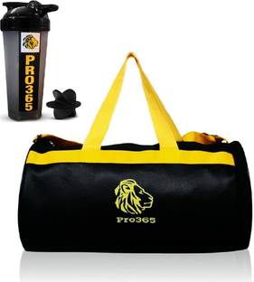 PRO365 Protein Shaker Bottle with Extra Compartment & Shaker Mixer With Duffle Gym Bag