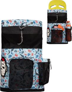WHACKK Aqua Unisex Swimming Equipment Bag Wet Pocket Gym (Arctic, Drawstring Bag)