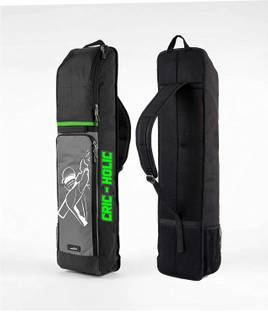 Jaspo Cric Holic Cricket Kit/Bag for Plastic /Wooden Cricket Set with Multiple Pockets