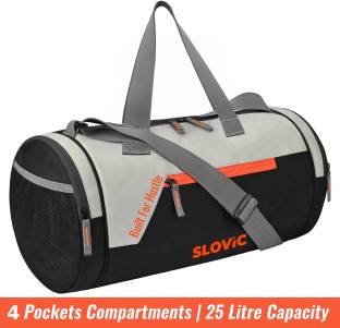SLOVIC High-Quality Gym Bag with Multiple Pockets & Shoe Compartment