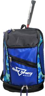 HeadTurners Pro Badminton Kitbag Backpack Style Blue Camo/Black