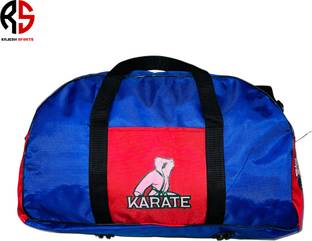 RAJESH SPORTS Karate Kit Duffel Bag - Ultra-Light - 1 Pocket Colour Blue & Red