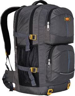 RIDA Lightweight Waterproof Hiking Backpack with Wet Pocket Handy Foldable Bag- Grey