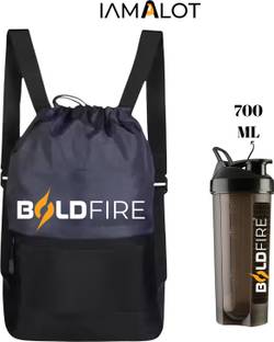 iamalot Drawstring Gym Bag for Men & Women |Lightweight Sports Backpack With GYM Shaker