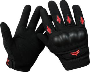 Xtrim Racer Universal Biking Gloves with Sloping Knuckles, Touchscreen Compatible Riding Gloves