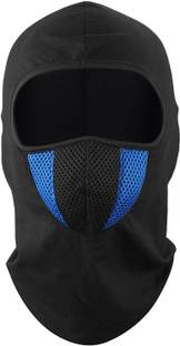 zaysoo Helmet Face Mask Full Cover Bike Riding Cotton Anti-Dust Protection Riding Gloves