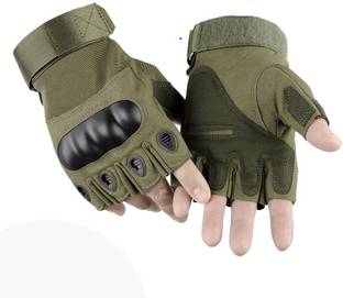NIRVA Half Finger Tactical Hard Knuckle Ridding Gloves Riding Gloves