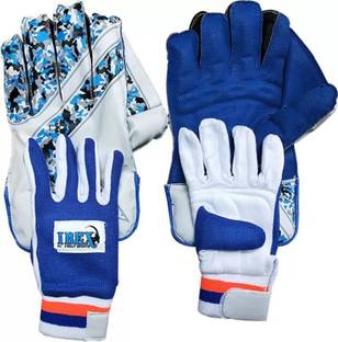 HOUSE OF COMMON IBEX Arrow Wicket Keeping Combo With Inner Gloves Wicket Keeping Gloves (Blue) Wicket Keeping Gloves
