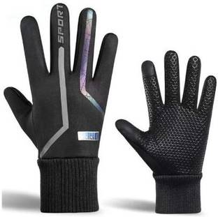 uRock Full Finger Gloves with Adjustable Zipper for Working, Cycling, Running, Driving Riding Gloves
