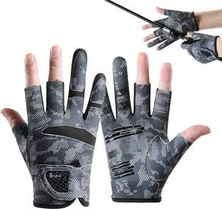 SNOWIE SOFT UPF 50 Plus Sun Protection Fishing Gloves Breathable Ice Silk for Outdoor Use Riding Gloves