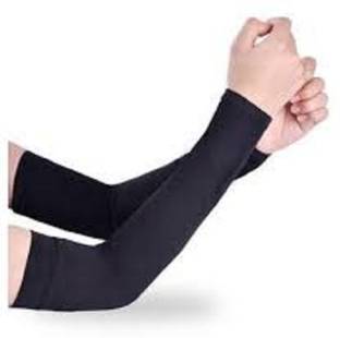 NJ FITTO MEN WOMEN ARM SLEEVES BLACK Driving Gloves