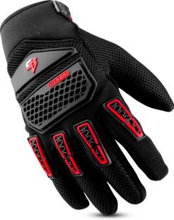 Steelbird Adventure A-2 Full Finger Bike Gloves with Touch Screen Sensitivity Riding Gloves
