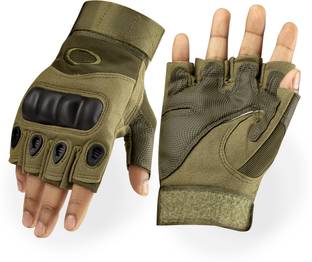 BAD OWL Nylon Tactical Half-Finger Gloves For Sports, Hard Knuckle, Motorcycle Riding Riding Gloves