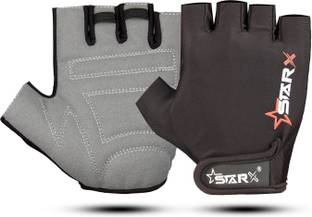 STARX Minati Gym Gloves Grey,Black for Men and Women Gym & Fitness Gloves