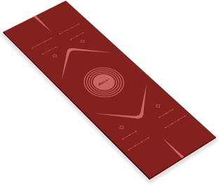 BOLDFIT Yoga Mat for Men Women with Bag Gym Mat Workout Mat Exercise Yoga Mattress 6 Mm Red 6 mm Yoga Mat