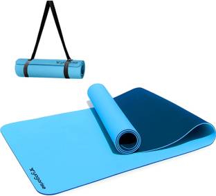 Yogarise Anti-Slip Yoga Mat with Carry Bag & Strap for Women and Men, Premium TPE Mat Blue 7.8 mm Yoga Mat
