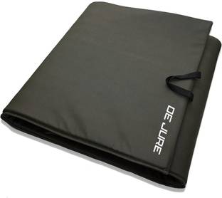 DE JURE FITNESS Leatherette Yoga Mat, Foldable yoga mat, Professional Yoga Mat for Men & Women, Green 12 mm Yoga Mat