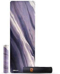BOLDFIT Yoga Mat For Men Women & Kids Exercise Mat For Gym With Cover Strap Mattress Purple 5 mm Yoga Mat