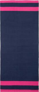 NETTIE 100% Cotton 100% Indian Yoga Mat (Carry Bag included, Size - 86 X 180 cm) - BIG Size Pink 4 mm Yoga Mat