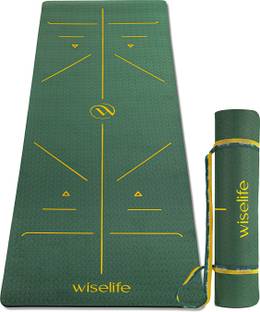 Wiselife Tru Alignment Royal Green TPE 6 mm Yoga Mat