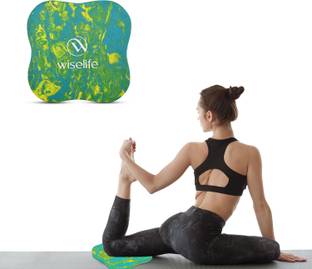 Wiselife Knee & Elbow Cushion Pad - Aqua Yellow (Single) 20 mm Yoga Mat