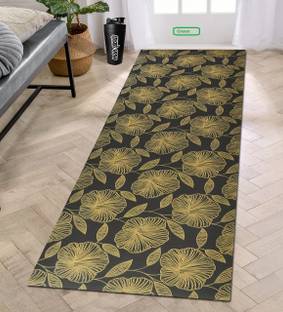 A CUBE LUXURY SOLUTIONS Cube Mehndi Printed Rubber Yoga Mat 4MM Thickness 4 mm Yoga Mat