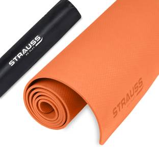 Strauss Anti Skid EVA Yoga Mat with Carry Bag 8 mm Yoga Mat