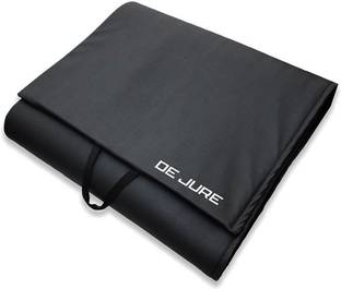 DE JURE FITNESS EcoFriendly Exercise Gym mats For Men & Women, Yoga Mat and Exercise Mat Black 10 mm Yoga Mat