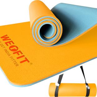 WErFIT TPE Yoga Mat for Gym Workout and Flooring Exercise for Men & Women with Strap Orange 10 mm Yoga Mat