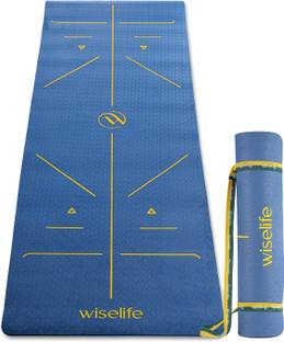 Wiselife Tru Alignment Navy Blue TPE 6 mm Yoga Mat