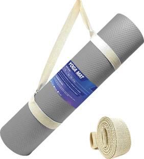 Strauss Anti Skid EVA Yoga Mat with Carry Strap 6 mm Yoga Mat