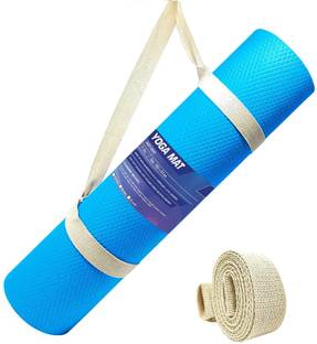 Strauss Anti Skid EVA Yoga Mat with Carry Strap 4 mm Yoga Mat