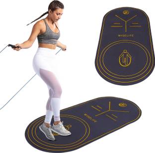 Wiselife Jump Rope Exercise Mat For Men, Women & Kids| Non Slip with Dual Grip Sports Blue 6 mm Exercise & Gym Mat
