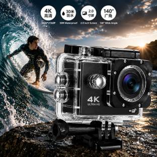 VECOX HELMET CAMERA Waterproof Action Camera for Travel, Adventure, Vlogging & Underwater Recording Sp...