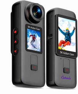Cubonic 5k HD Dual Handheld Waterproof Camera Ultra Bright LCD Touch Screen Sports and Action Camera