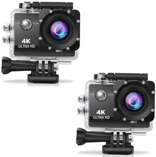 Lipzie 4K.Action-camera BUY ONE GET ONE 4K Action Camera 12MP Underwater Waterproof Camera Sports and Action Camera