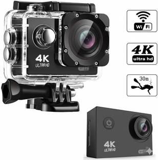 DINOM MINI CAMERA 4K Sports Camera 16MP Ultra HD Waterproof Helmet Camera for Underwater Sports and Ac...
