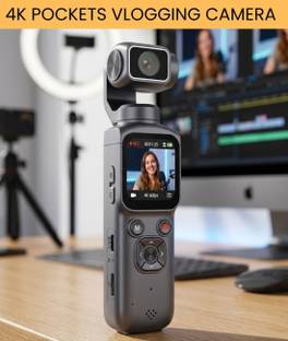 Clairbell Camera for Vlogging, 4K Pocket Digital Camera with Flip Screen & WiFi DX277 Sports and Actio...