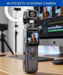 Clairbell Camera for Vlogging, 4K Pocket Digital Camera with Flip Screen & WiFi DB85 Sports and Action...