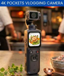 SYARA Camera for Vlogging, 4K Pocket Digital Camera with Flip Screen & WiFi DB35 Sports and Action Cam...