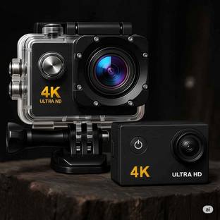 TOTAL 4K Action Camera 4K J5 4k16MP 30M Waterproof DV Camcorder Sports and Action Camera (Black, 16 MP...
