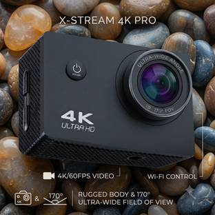 ASCAM PROFESSIONAL Action Camera with WiFi, Waterproof Camera for Vlogging, Travel & Outdoor CAMERA Sp...